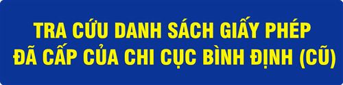 Tra cứu danh sách giấy phép đã cấp
